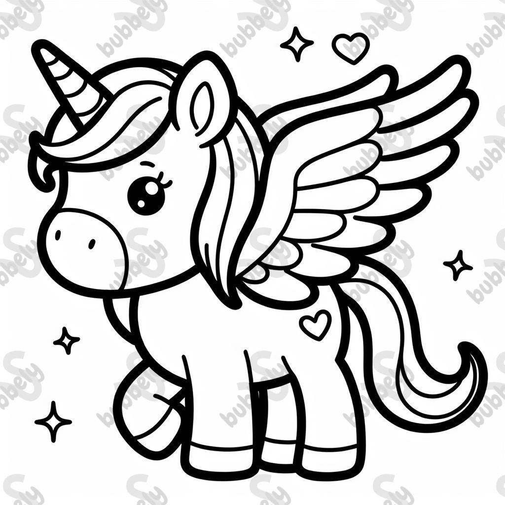 Ein einhorn mit flügeln Ein einhorn mit flügeln