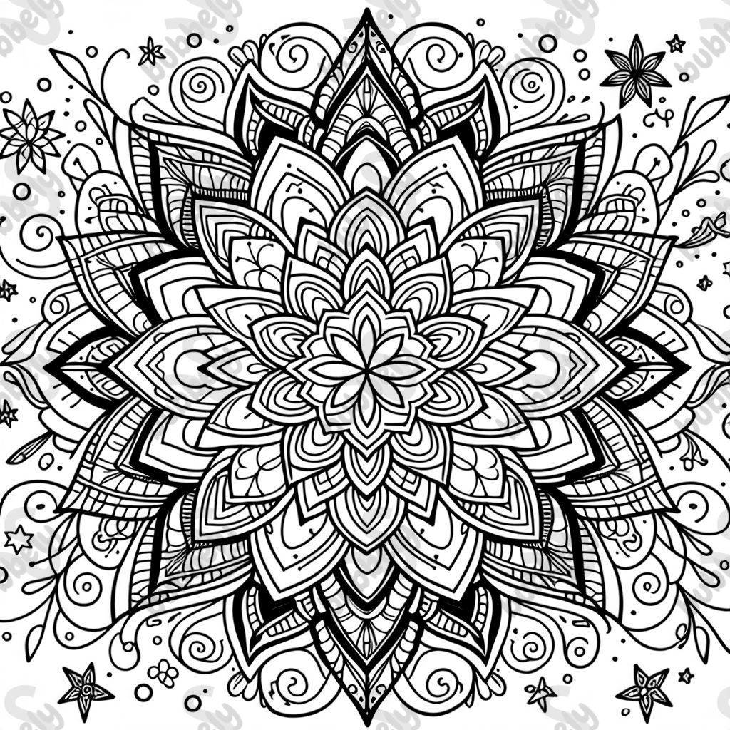 a detailed mandala