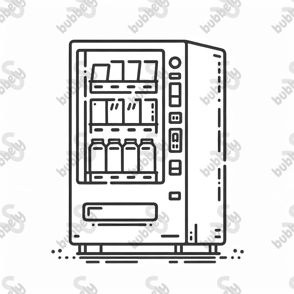 A vending machine that offers various snacks and beverages. A vending machine that offers various snacks and beverages.