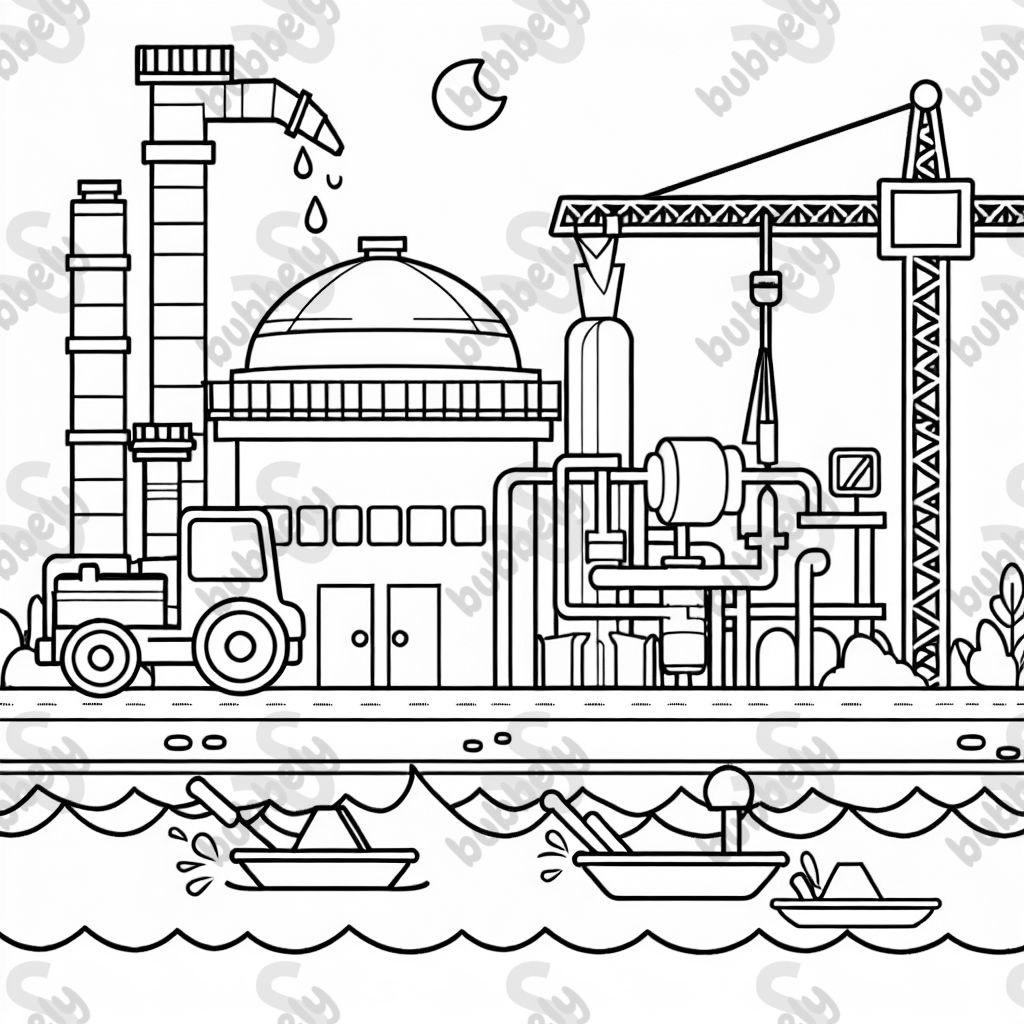 un sitio de construcción de una planta de tratamiento de agua un sitio de construcción de una planta de tratamiento de agua