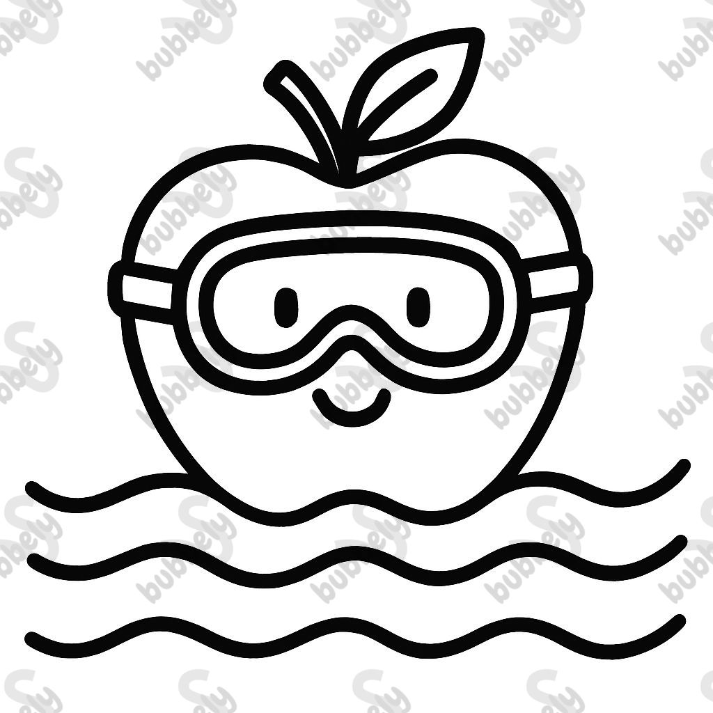 Apple swimming Apple swimming
