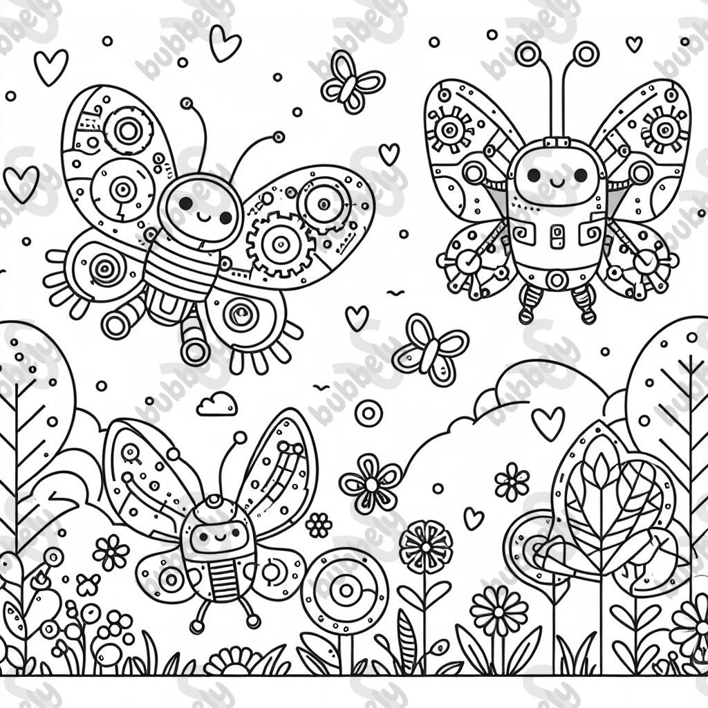 papillons robots papillons robots