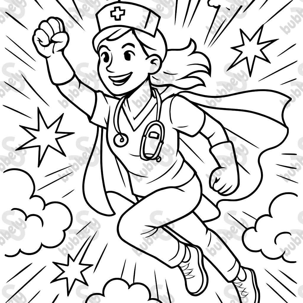 une infirmière qui est un super-héros une infirmière qui est un super-héros
