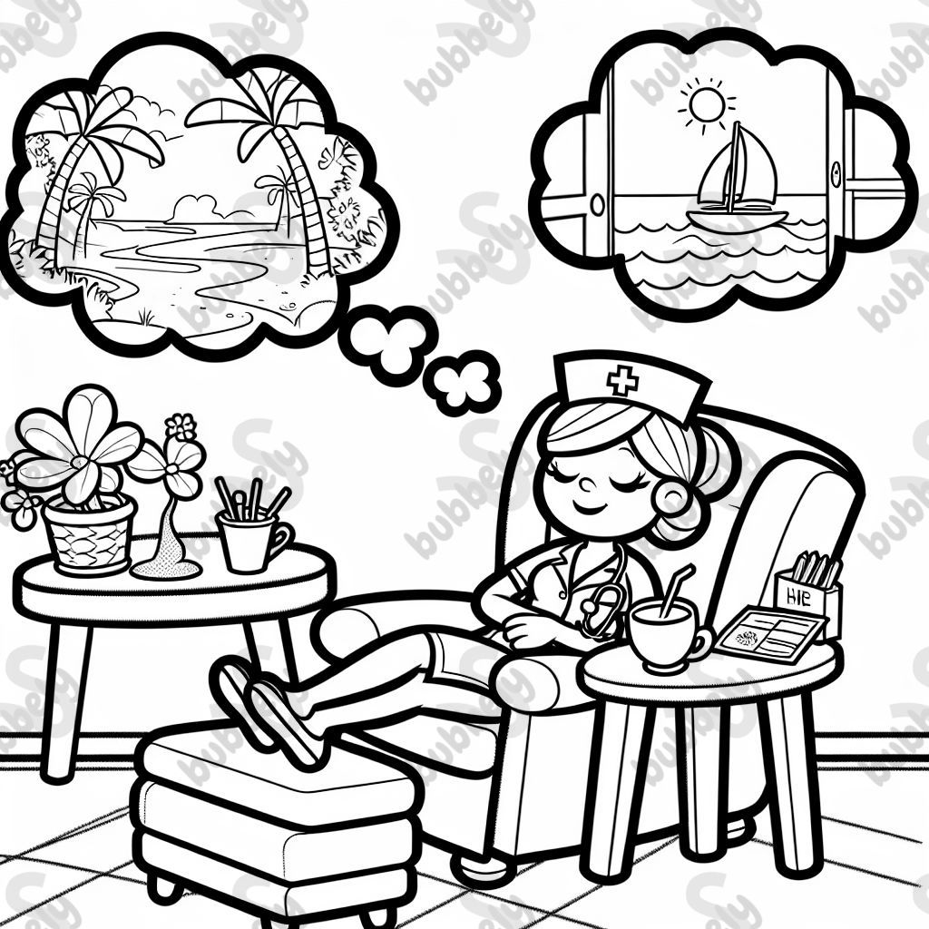 Une infirmière ayant une crise de nerfs.