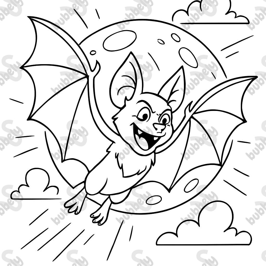 un murciélago frente a la luna un murciélago frente a la luna