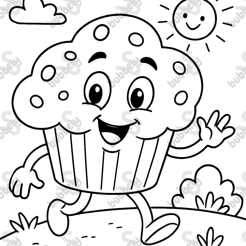 Muffin à colorier Muffin à colorier