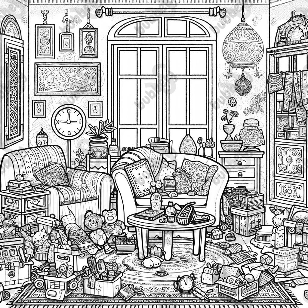 Chambre en désordre