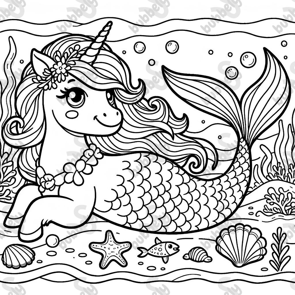 Unicorn mermaid