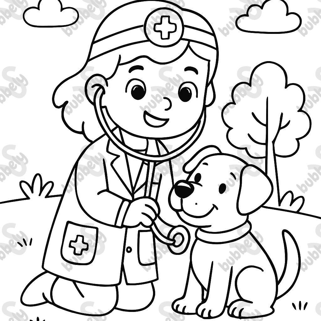 veterinarian with dog veterinarian with dog