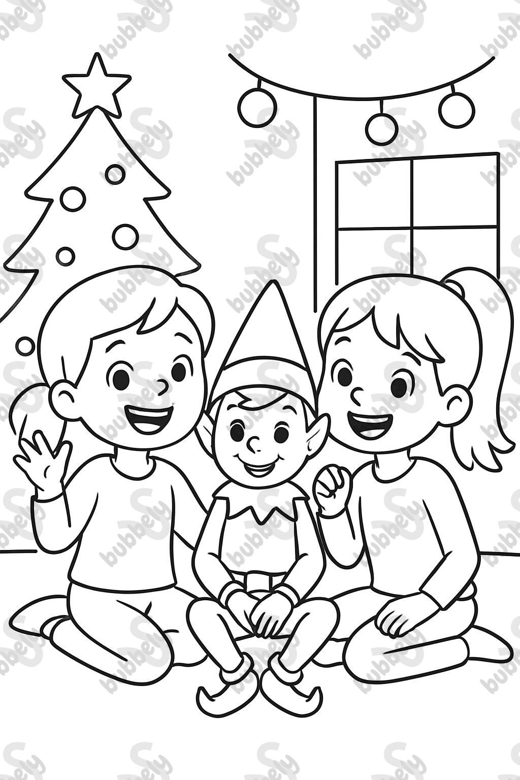 2 girls with their elf on the shelf named Smary 2 girls with their elf on the shelf named Smary