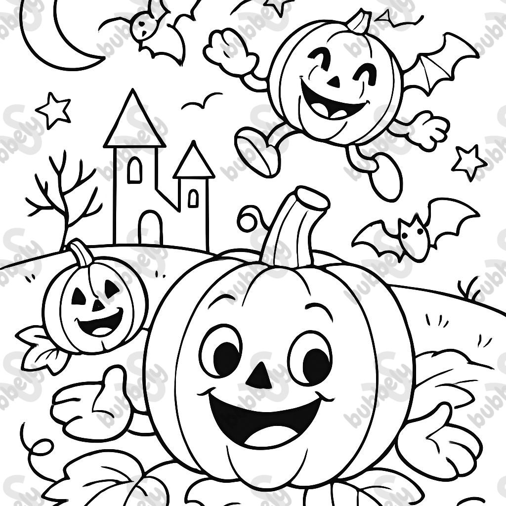 pumpkins in halloween environment pumpkins in halloween environment