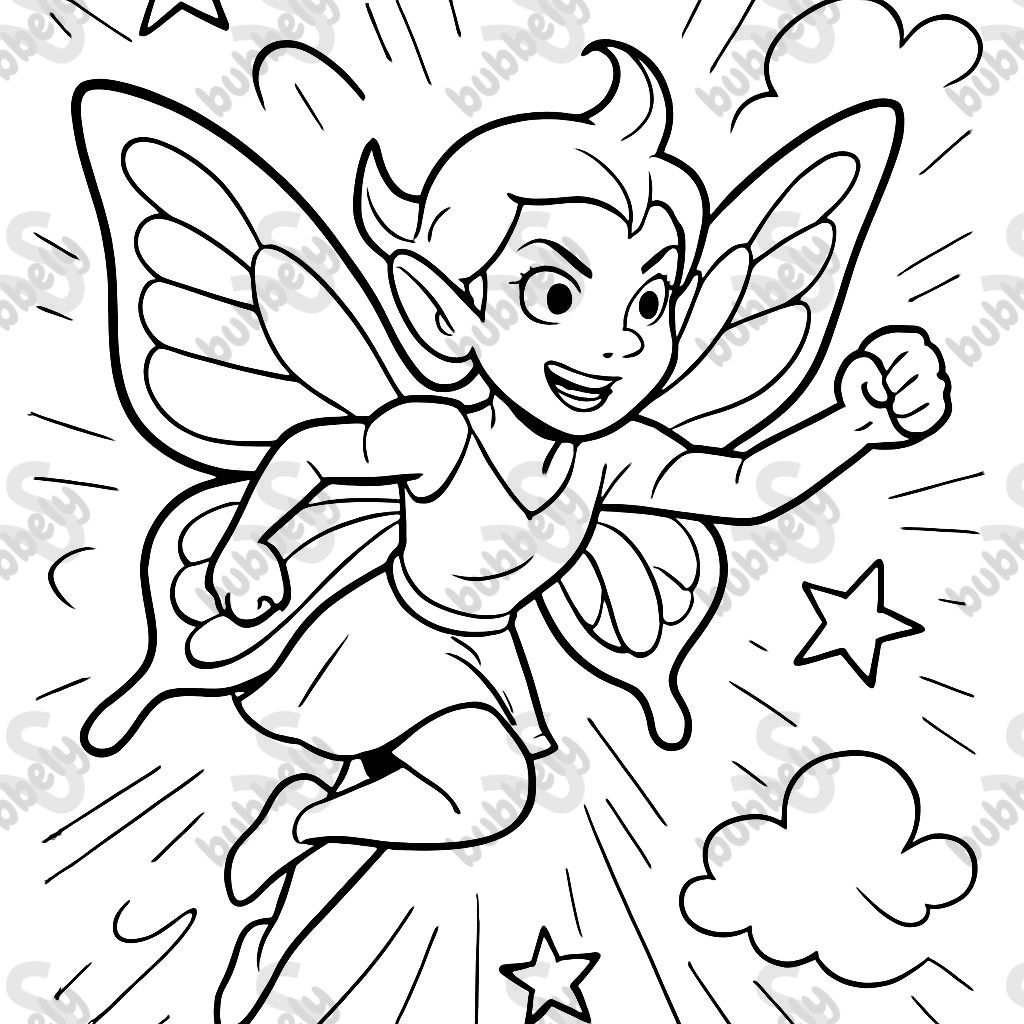 A fairy with butterfly wings A fairy with butterfly wings