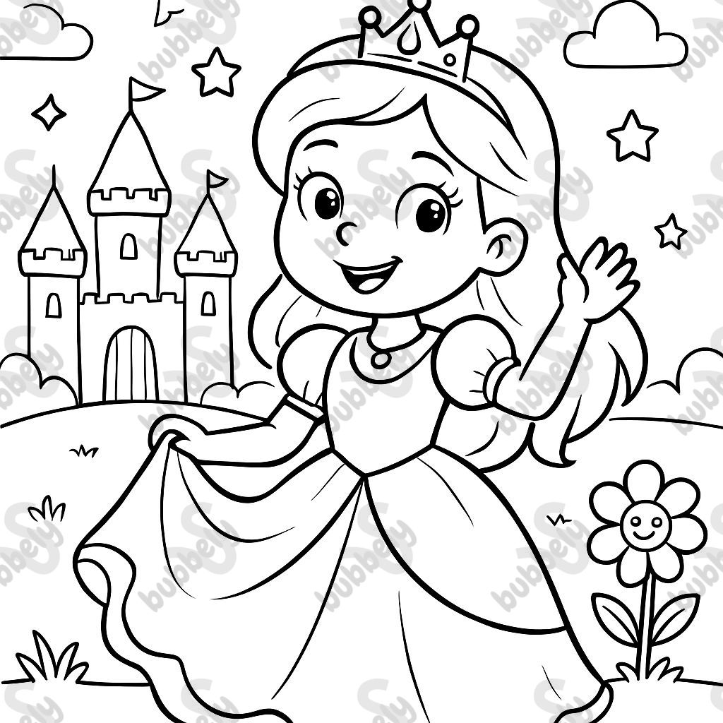 Página para colorear con tema de princesa con las palabras Miss You Anna Página para colorear con tema de princesa con las palabras Miss You Anna