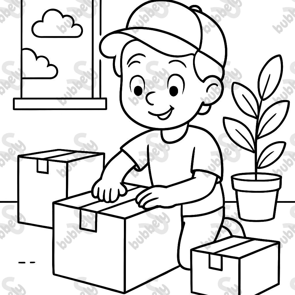 una persona que cierra cajas una persona que cierra cajas