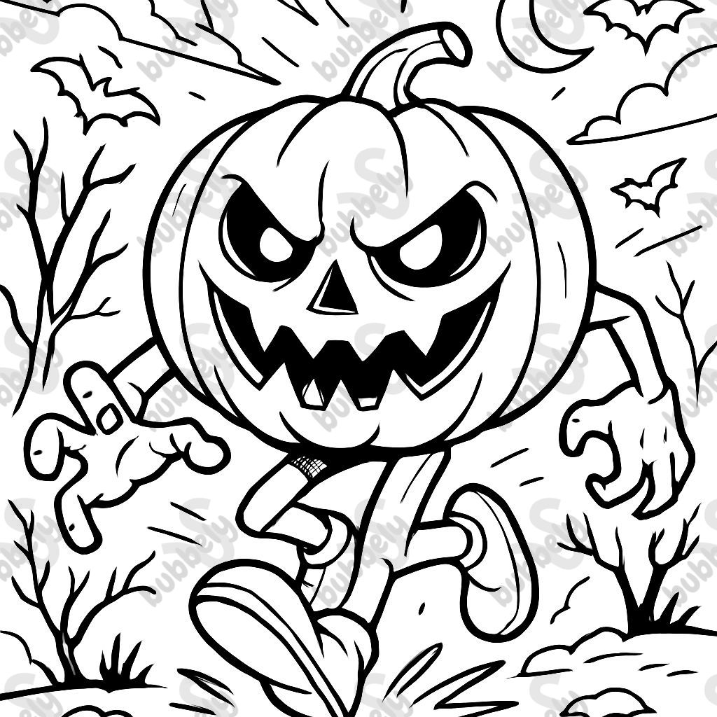 Citrouille effrayante avec un sourire creepy Citrouille effrayante avec un sourire creepy