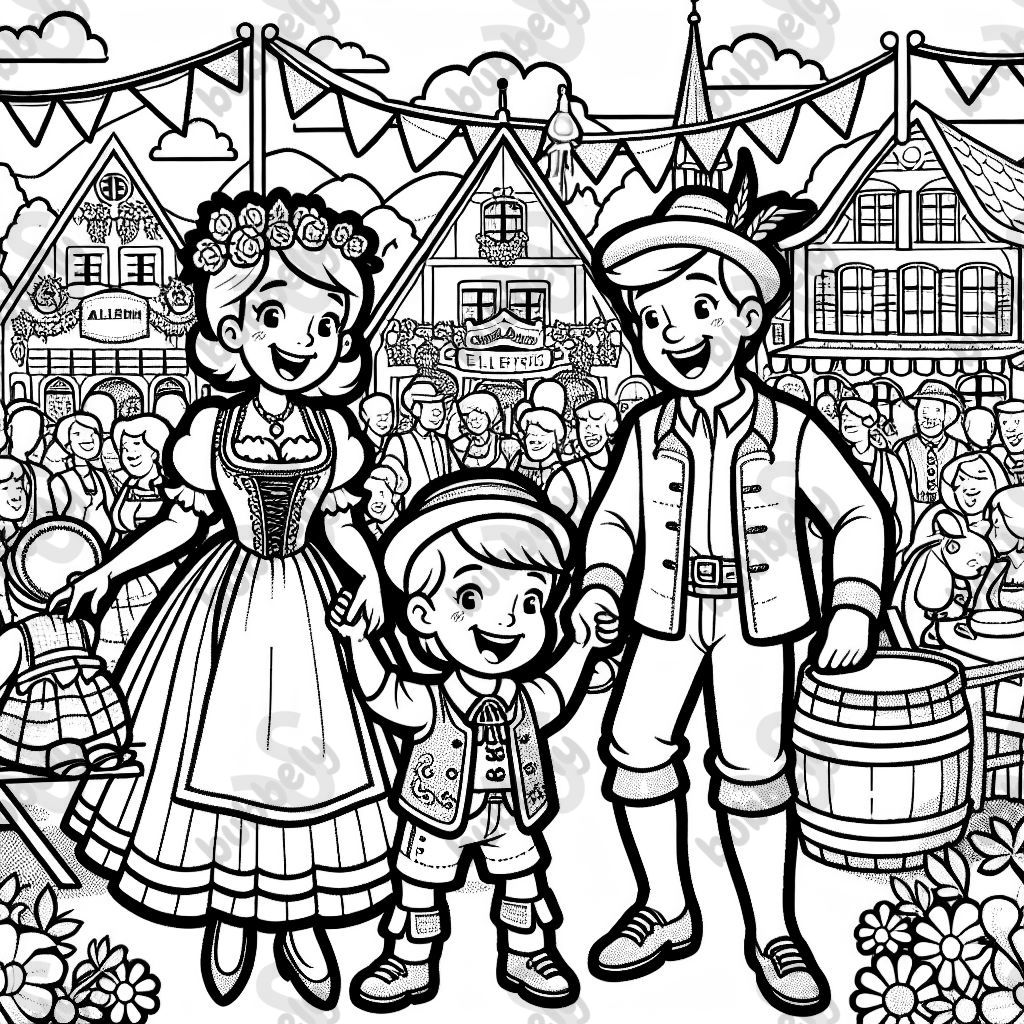 Mama y Papa en el festival de tiro en Ellewick Mama y Papa en el festival de tiro en Ellewick