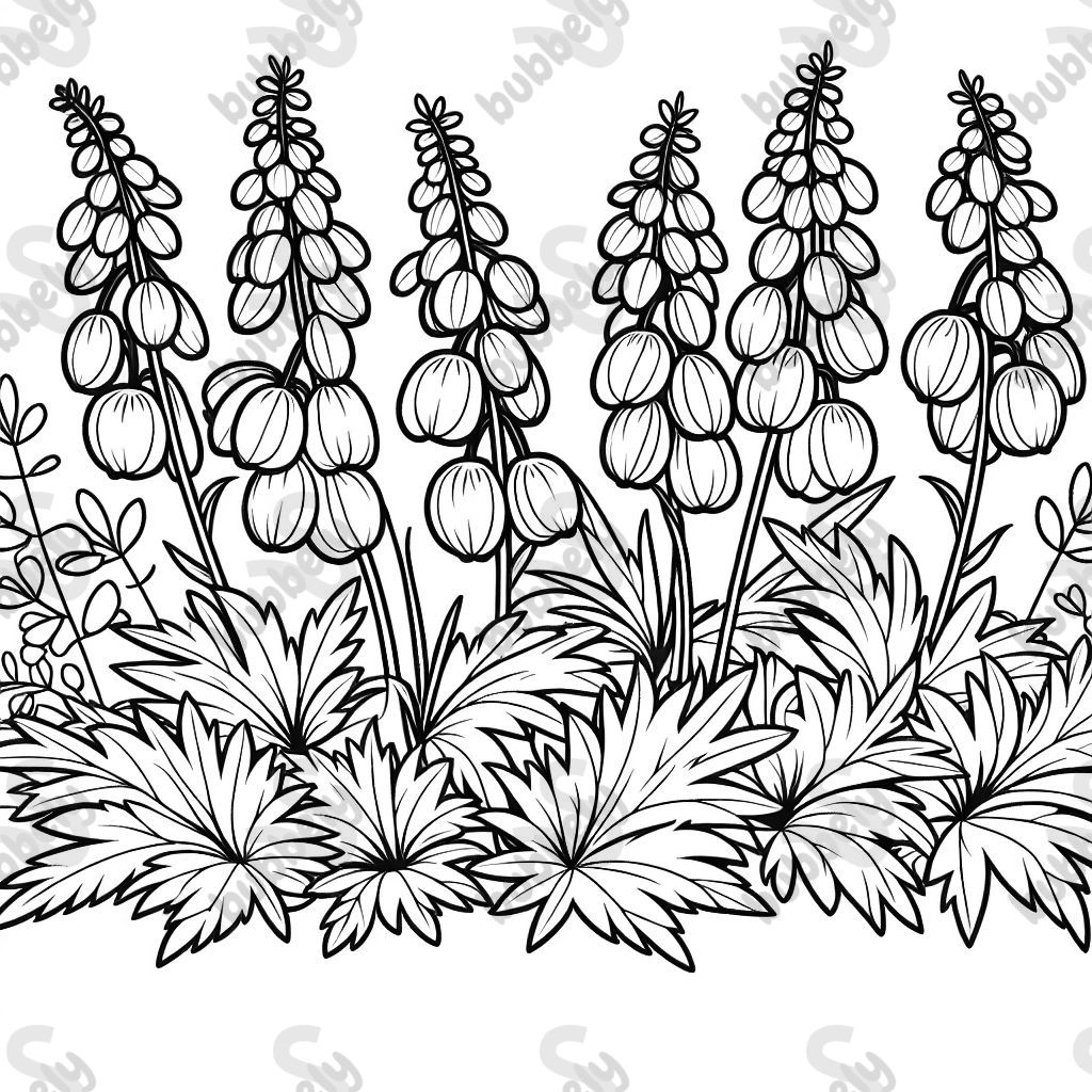 Aconitum napellus Pflanze Linienstich Aconitum napellus Pflanze Linienstich