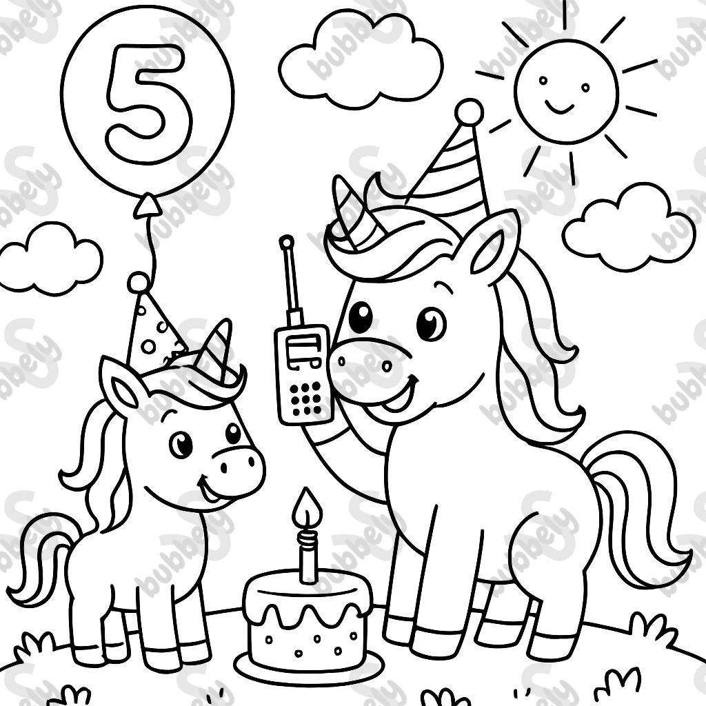 Talkie-Walkie Anniversaire Licornes Talkie-Walkie Anniversaire Licornes