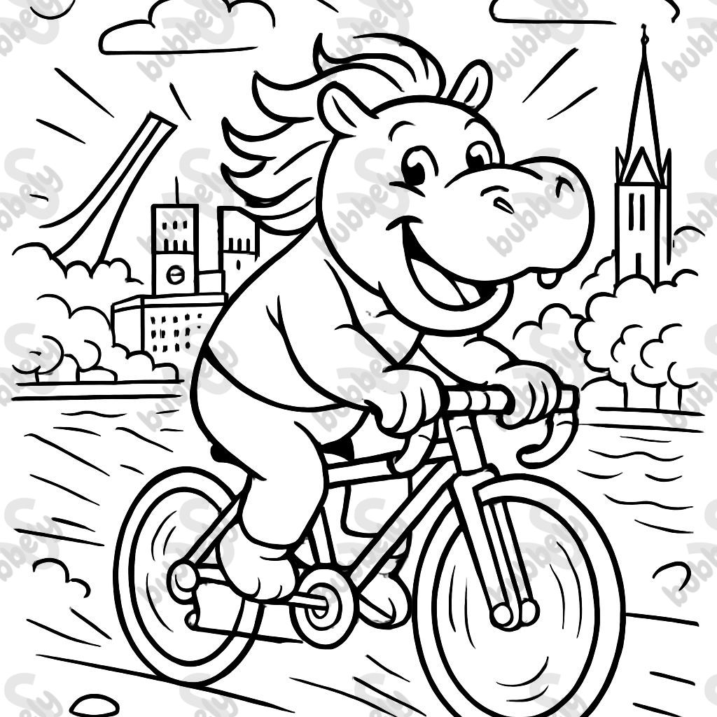 un adorable hippopotame blond sur un vélo de course à Oslo un adorable hippopotame blond sur un vélo de course à Oslo