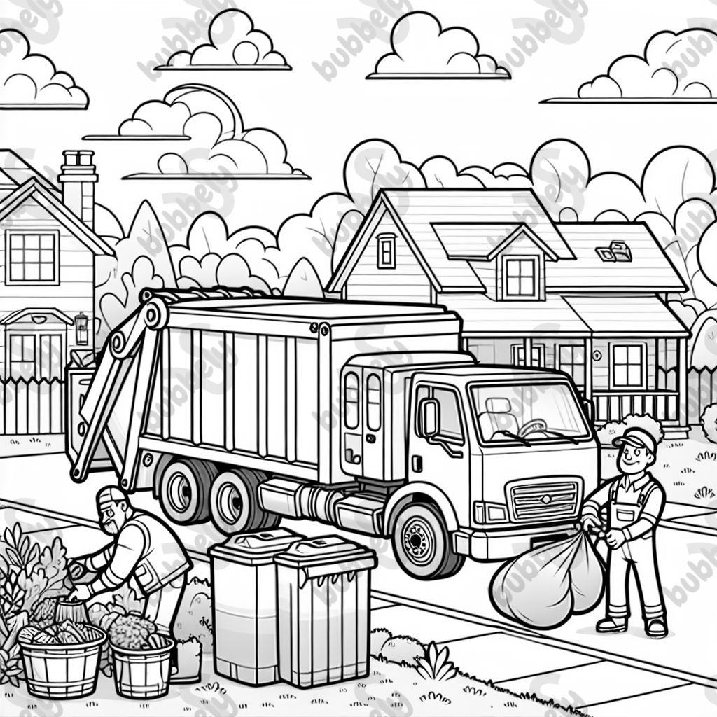 Yard waste truck Yard waste truck