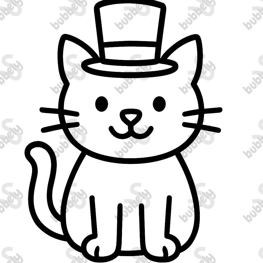 Un chat dans un chapeau Un chat dans un chapeau