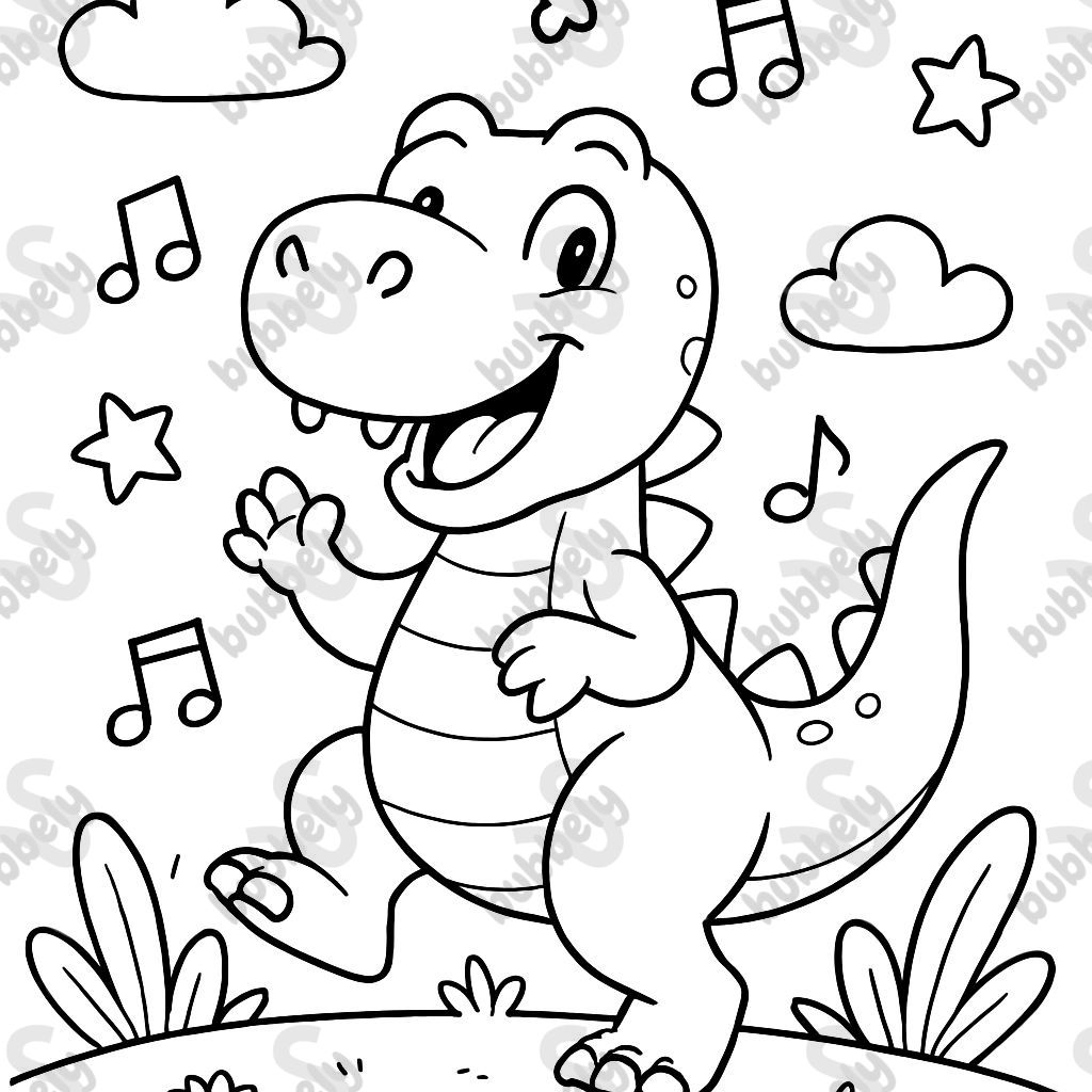 un dinosaurio bailando un dinosaurio bailando