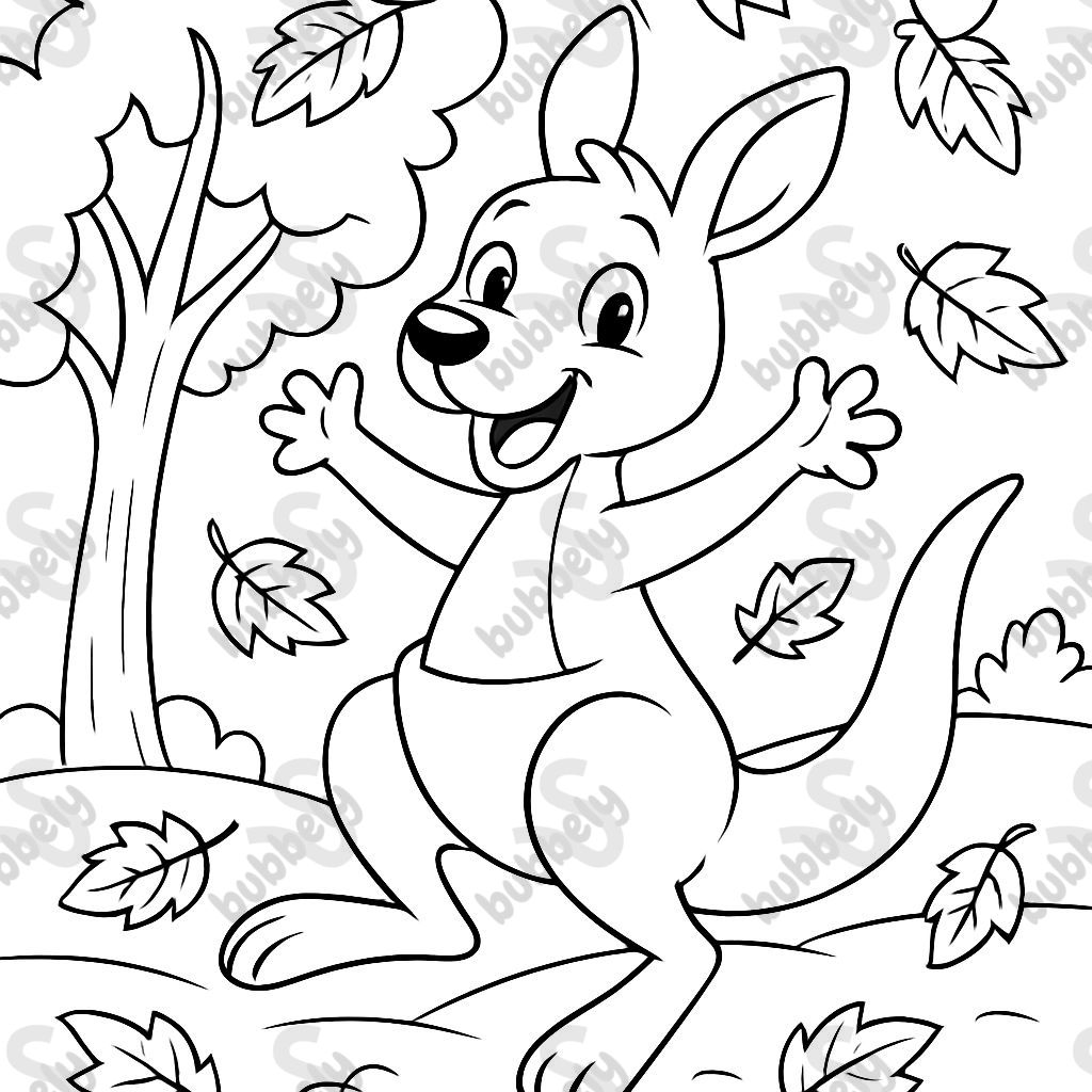 Canguro en otoño Canguro en otoño