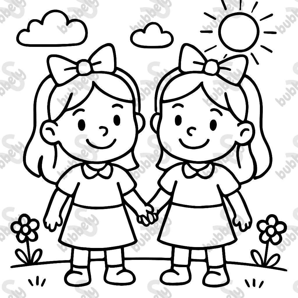 Filles jumelles identiques Filles jumelles identiques