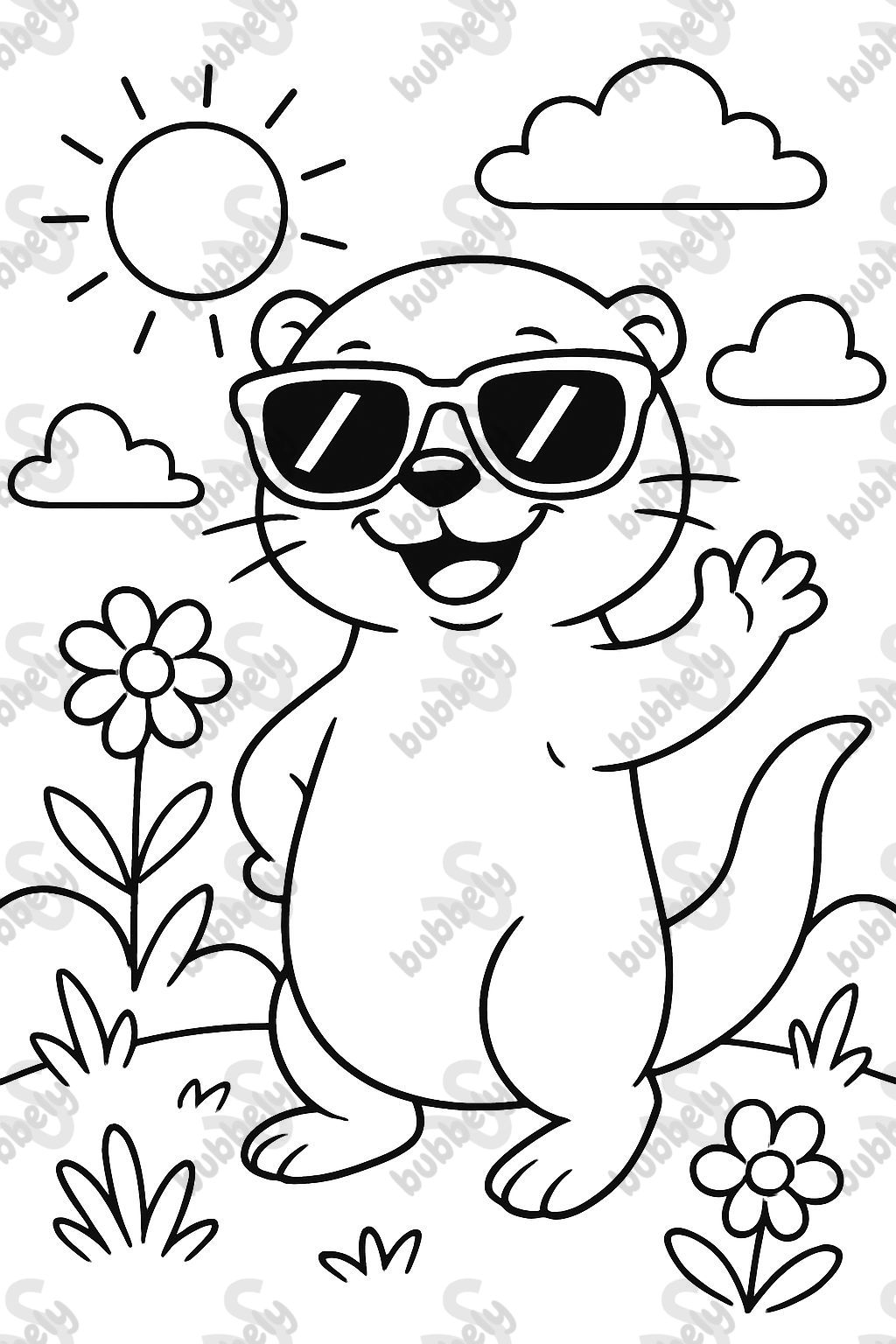 otter mit sonnenbrille otter mit sonnenbrille