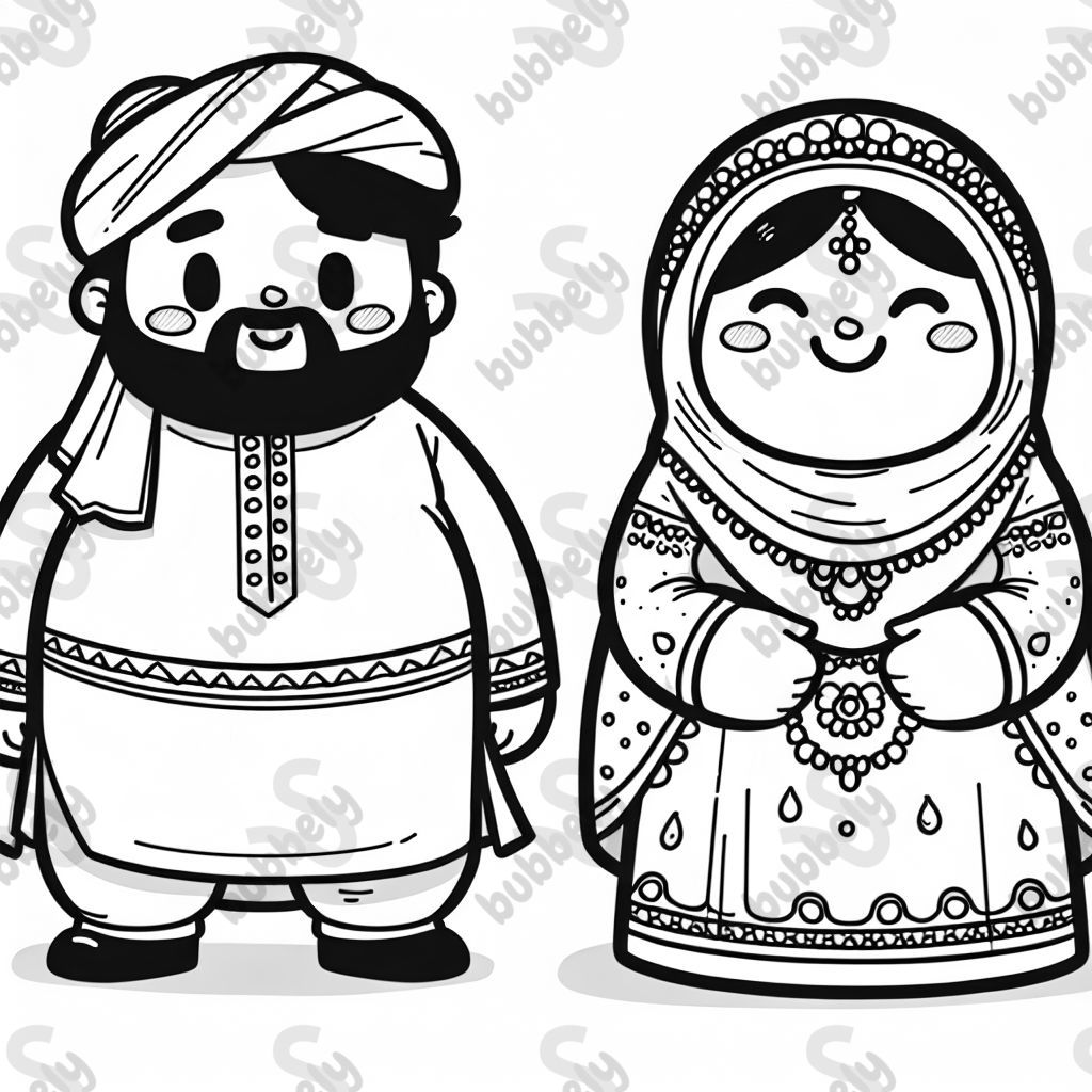 Can you draw an Indian man and a big lady getting married? Can you draw an Indian man and a big lady getting married?