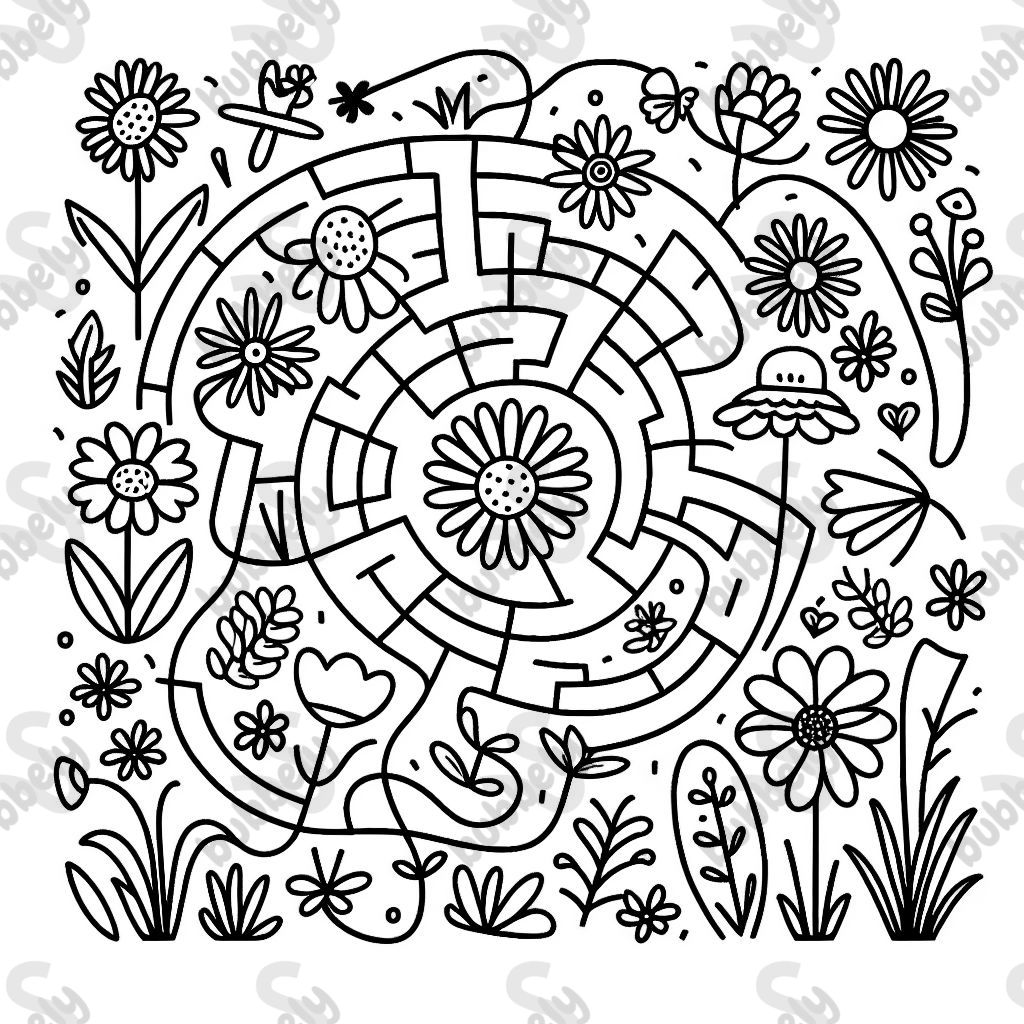 laberinto de flores silvestres laberinto de flores silvestres