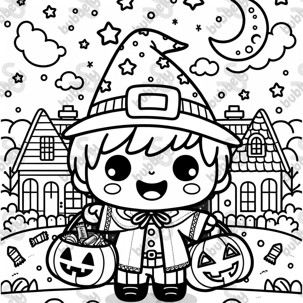 Des bonbons ou un sort avec les enfants Des bonbons ou un sort avec les enfants