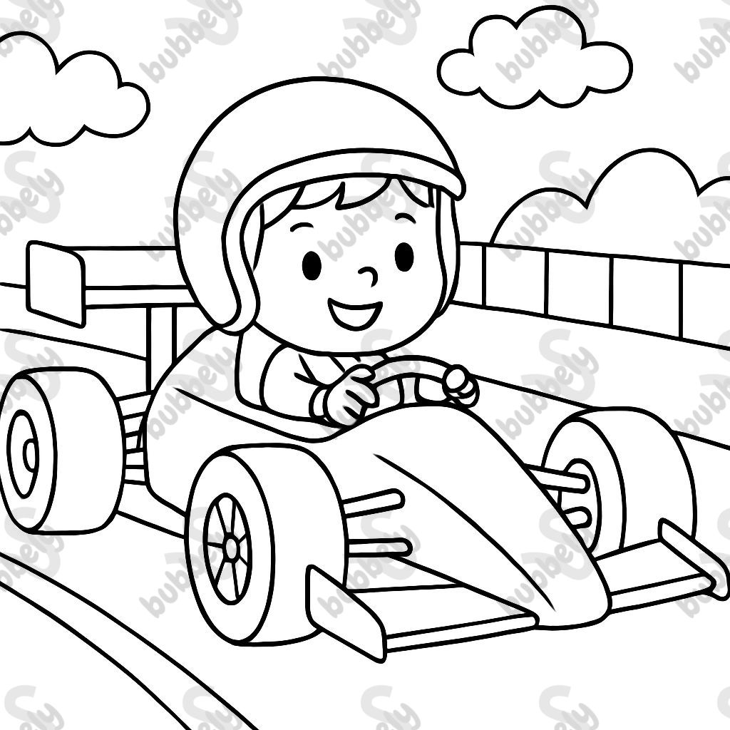 mon fils dans une voiture de F1 mon fils dans une voiture de F1