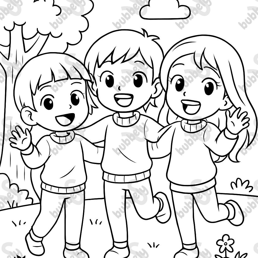 Tree anime style girls who are best friends wearing sweaters and leggings. One with really short hair, one with short hair, and one with long hair. Tree anime style girls who are best friends wearing sweaters and leggings. One with really short hair, one with short hair, and one with long hair.