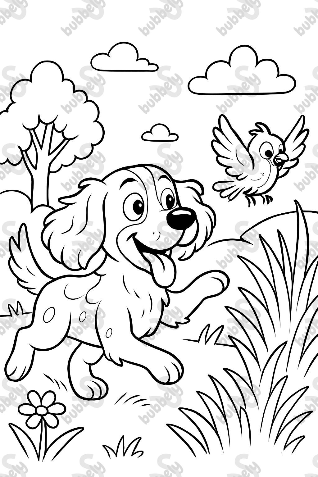 springer spaniel flushing a bird springer spaniel flushing a bird