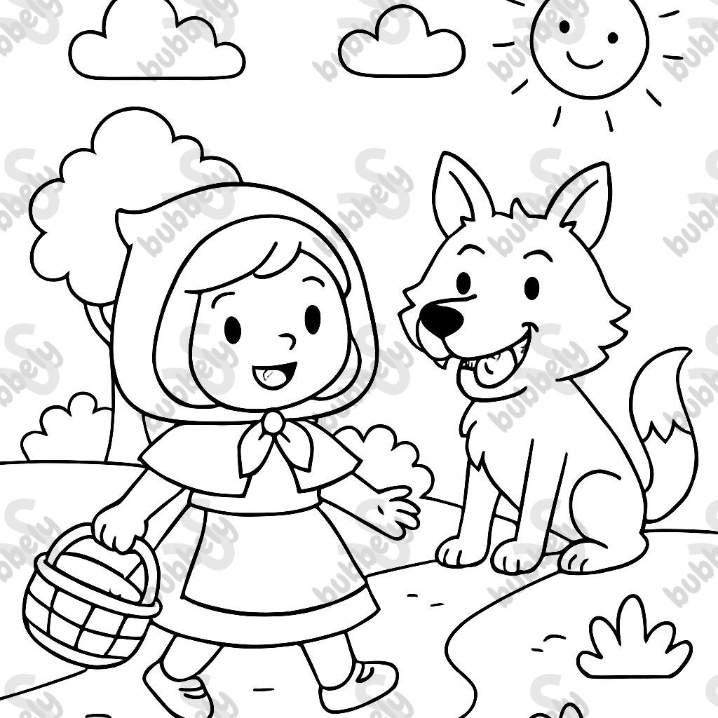 Little red riding hood and the wolf Little red riding hood and the wolf