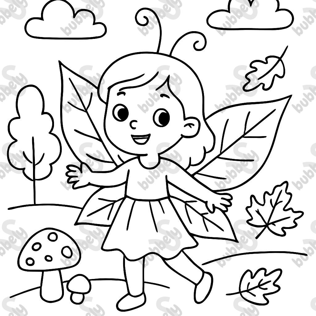 Hoja de otoño de hada Hoja de otoño de hada