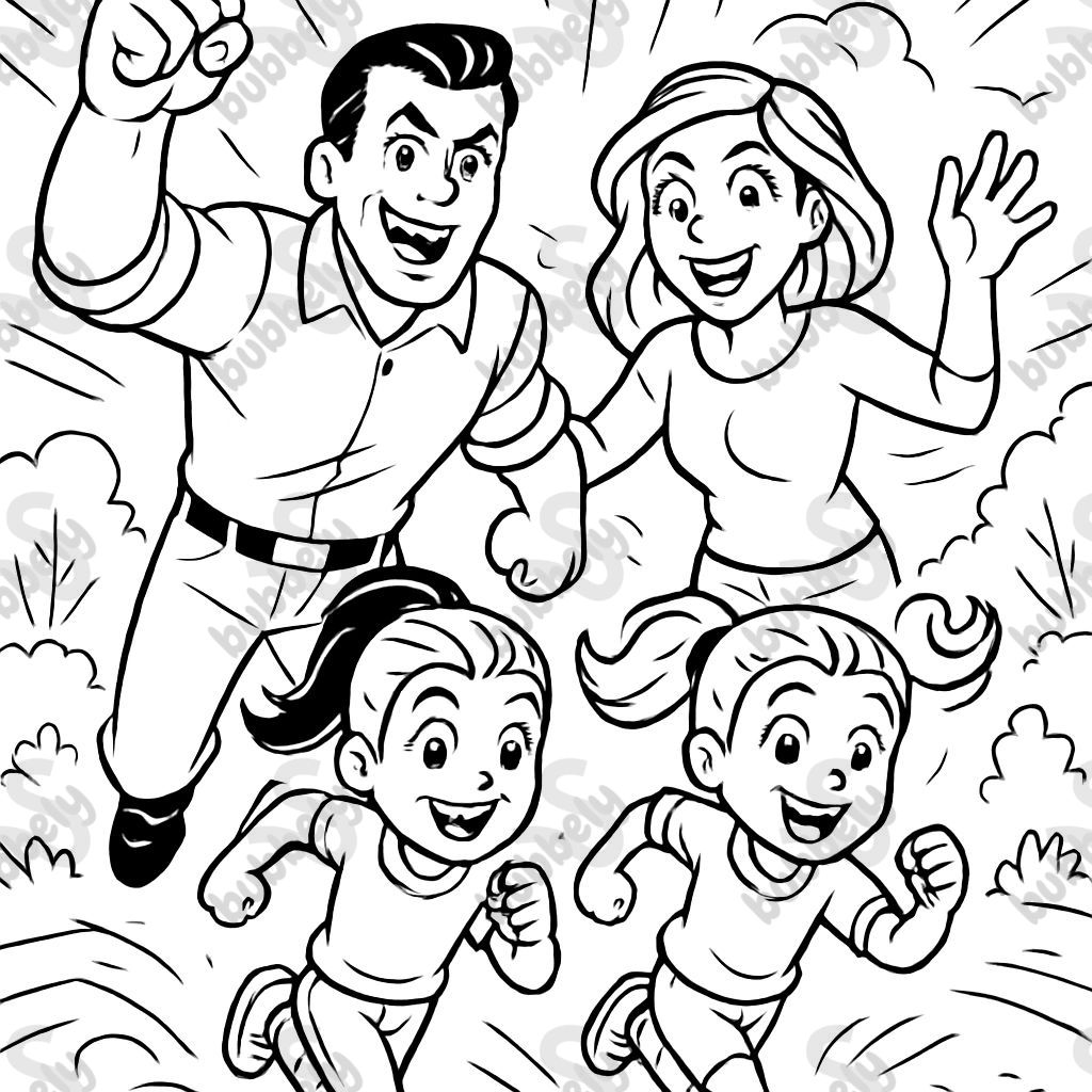 father mother twin girls father mother twin girls