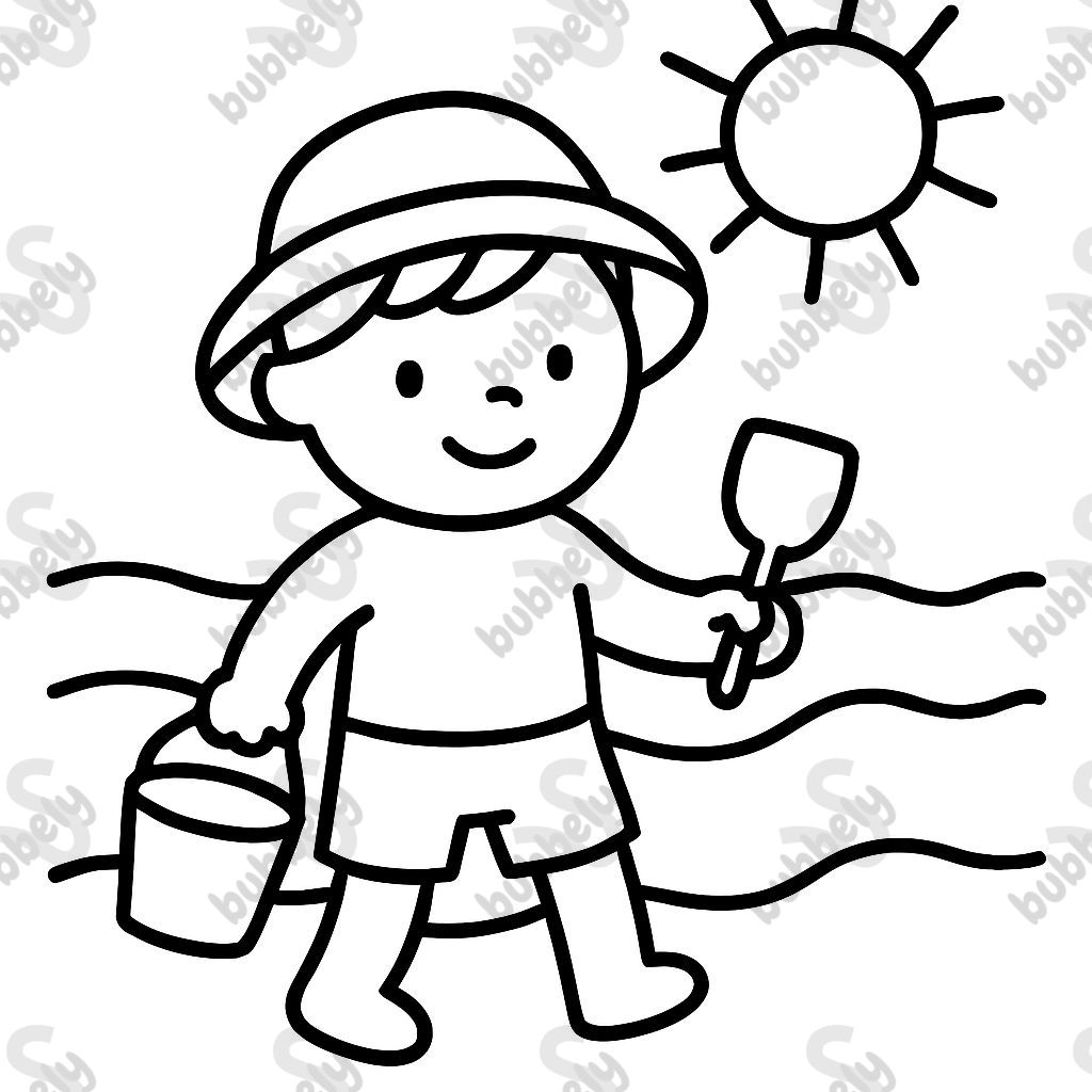 Niño en la playa Niño en la playa