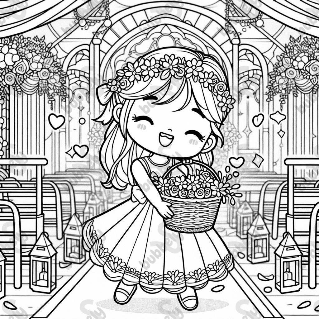 fille de fleurs à un mariage fille de fleurs à un mariage