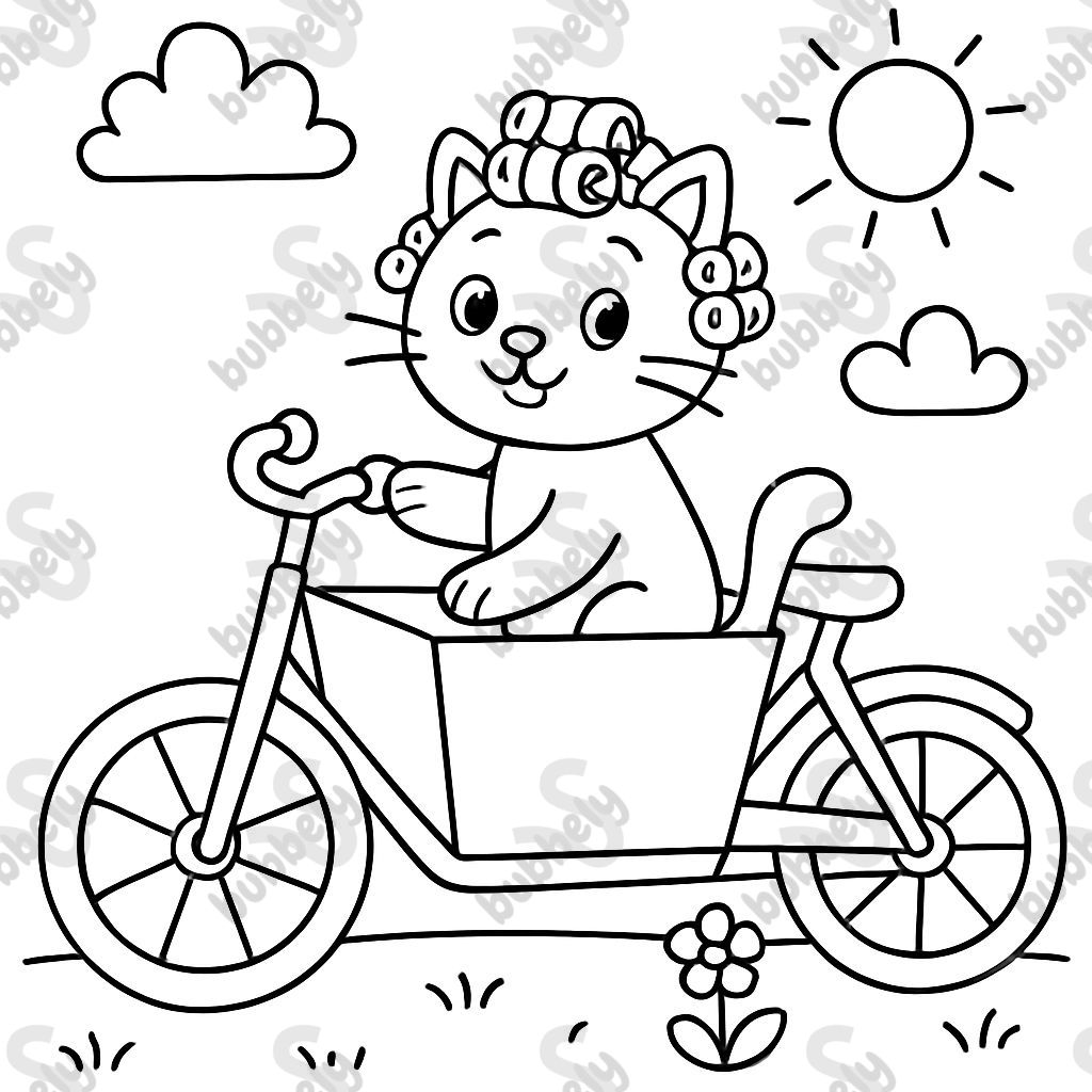 Bicicleta de carga rizador gato Bicicleta de carga rizador gato