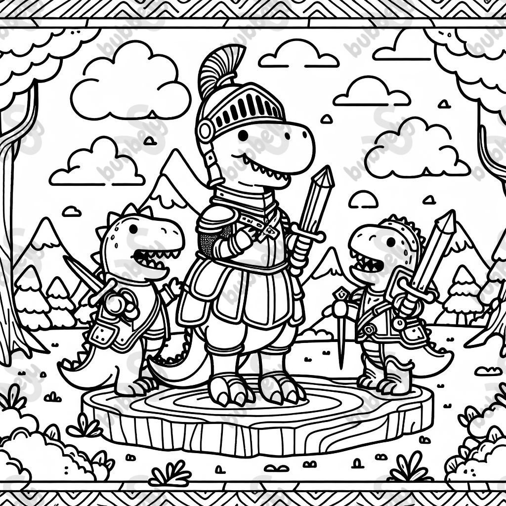 Dinosaurios como Caballeros Dinosaurios como Caballeros