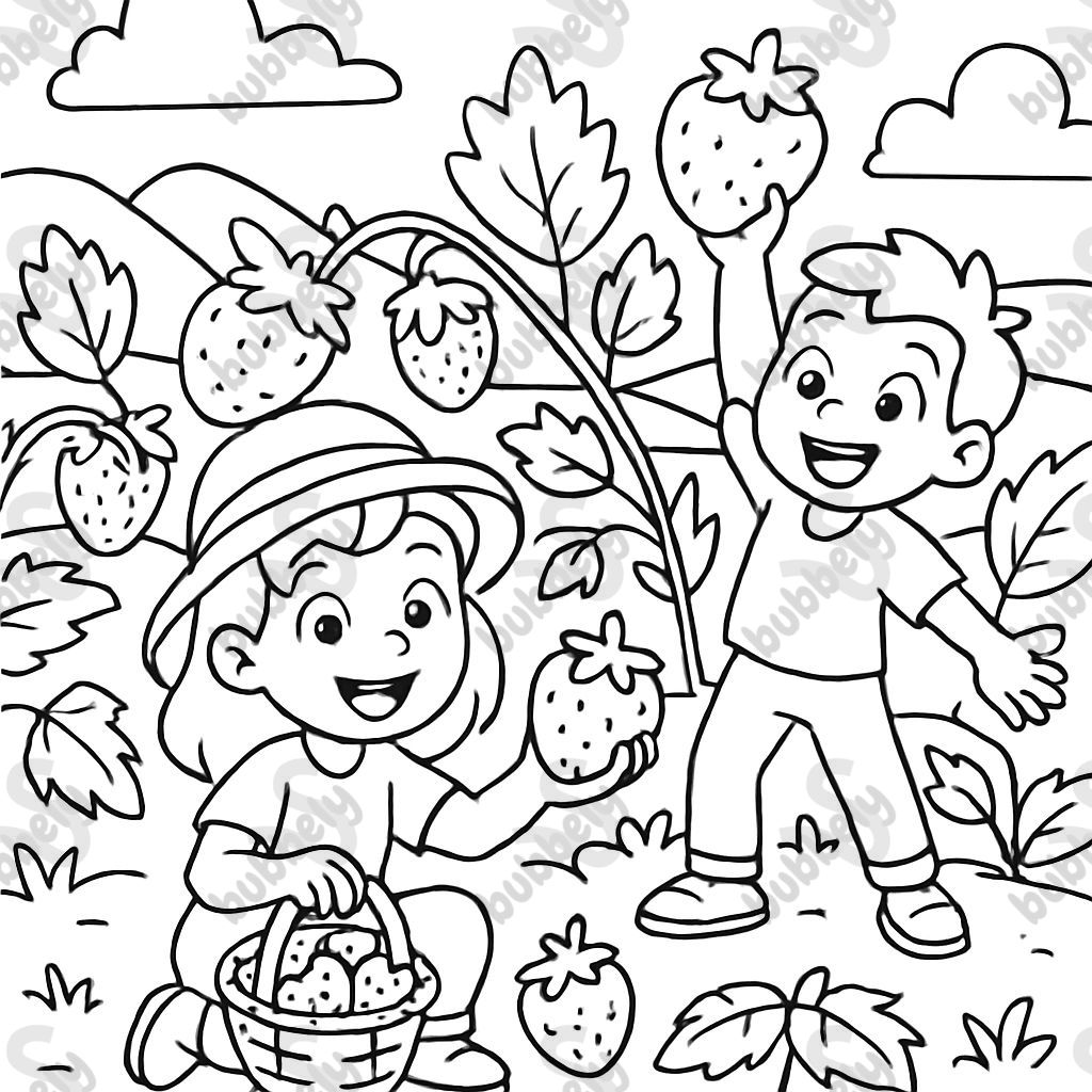 Champ de fraises Champ de fraises