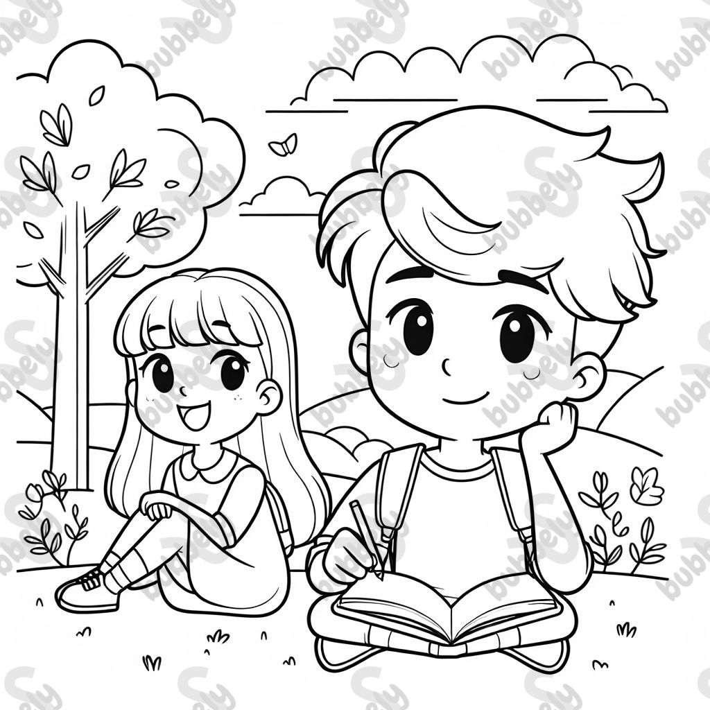 Kein Hintergrund, Teenager-Mädchen und Teenager-Junge Kein Hintergrund, Teenager-Mädchen und Teenager-Junge