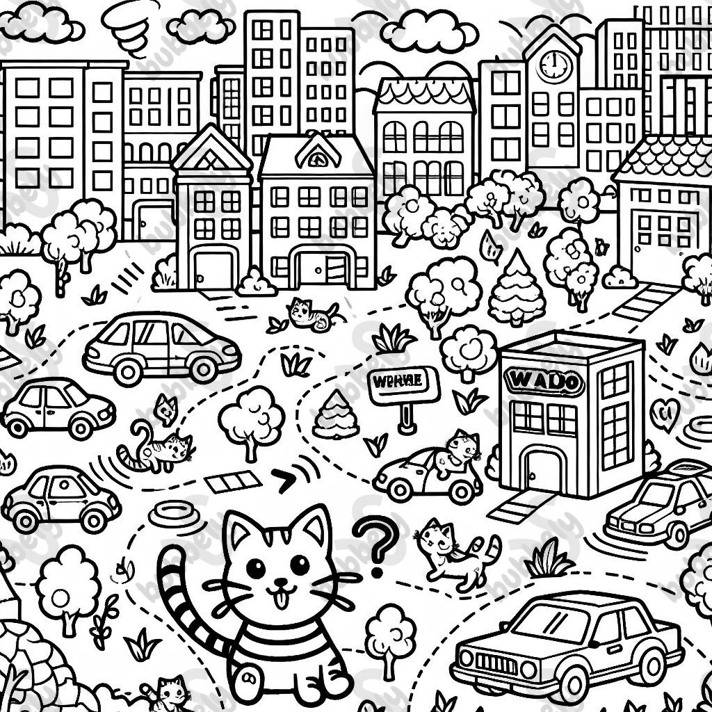 cats in a city inspired by 'Where's Waldo' and the board game Micro Macro cats in a city inspired by 'Where's Waldo' and the board game Micro Macro