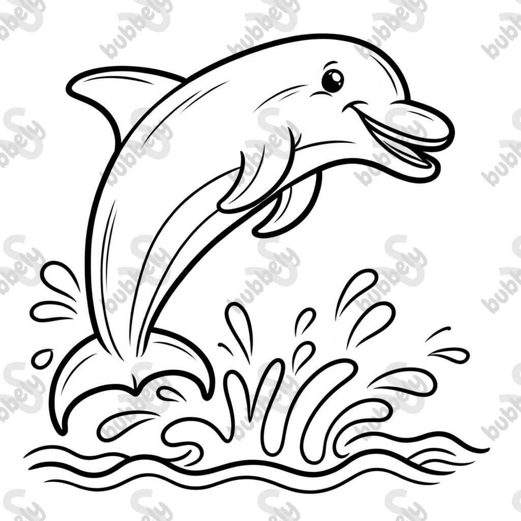 Delfin, der aus dem Wasser springt