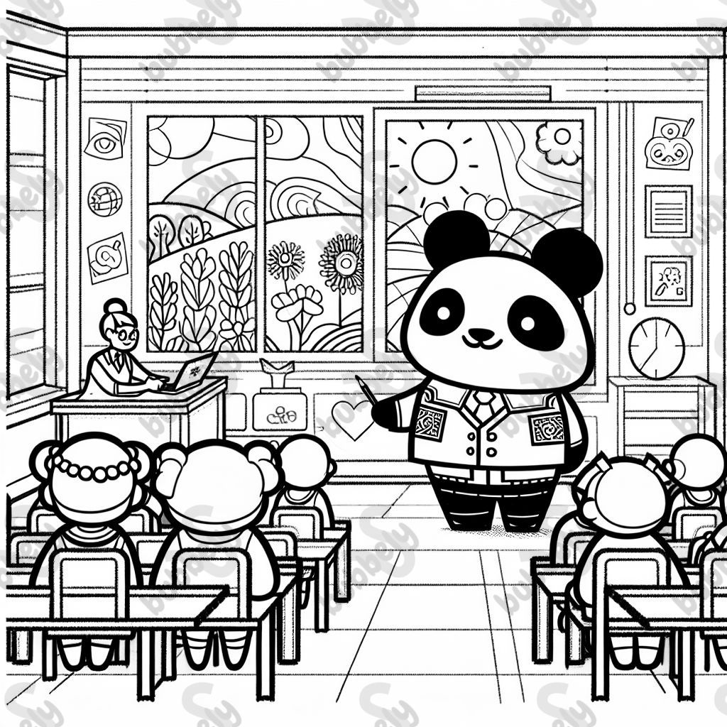 a panda in the classroom a panda in the classroom
