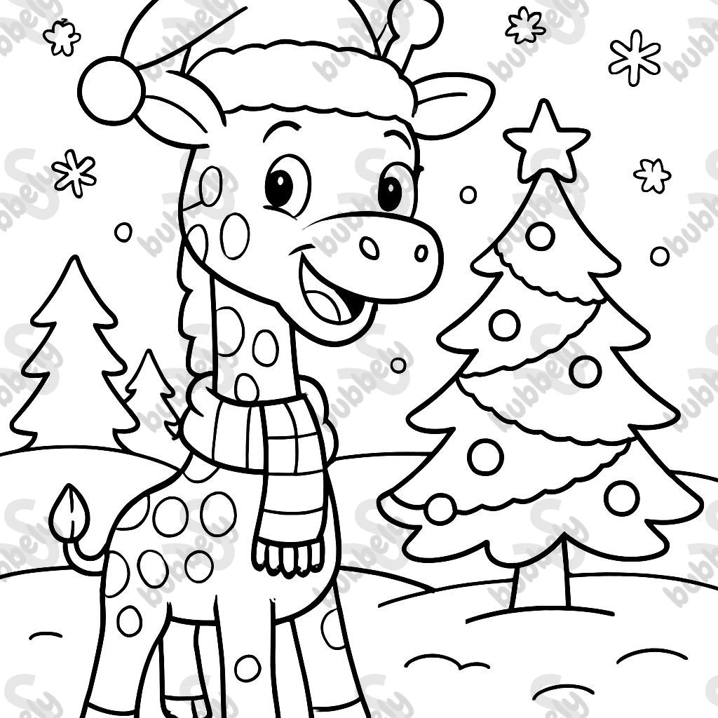 Christmas giraffe Christmas giraffe