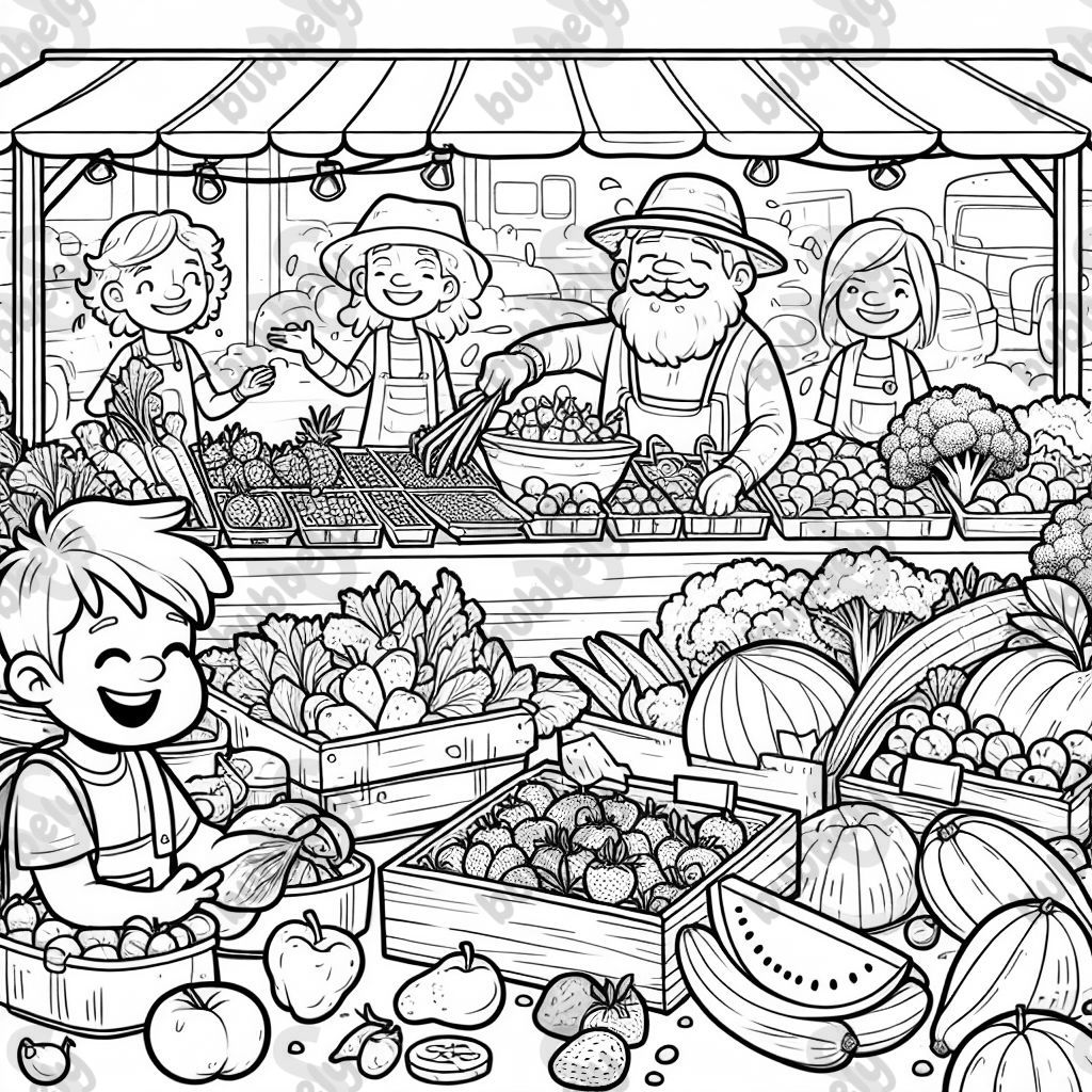 productos frescos de un mercado de agricultores