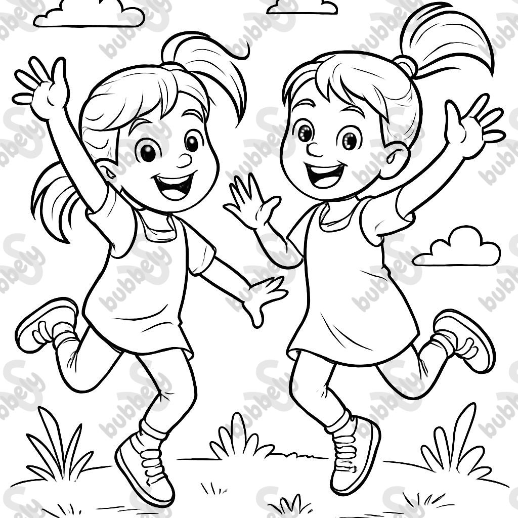 Identical twin girls Identical twin girls